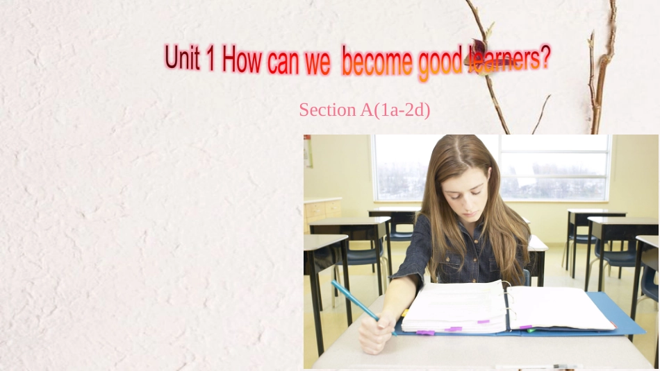 广东省汕尾市陆丰市九年级英语全册 Unit 1 How can we become good learners Section A（1a-2d）课件 （新版）人教新目标版(1)_第1页