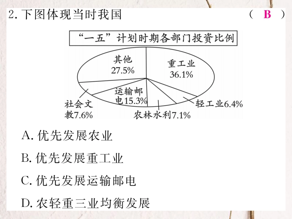 八年级历史下册 第二单元 检测卷讲评课件 岳麓版_第3页
