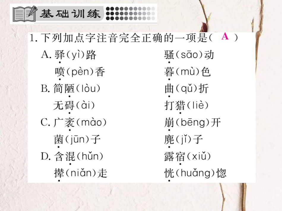 七年级语文下册 第四单元 14 驿路梨花课件 新人教版_第2页