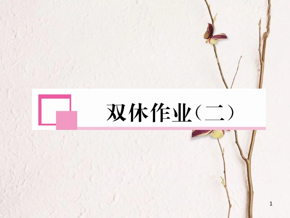 九年级数学下册 双休作业(二)作业课件 (新版)新人教版_第1页