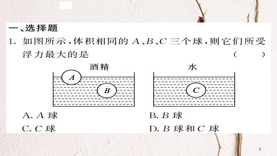 八年级物理下册 10 浮力优生培养计划四习题课件 （新版）新人教版_第2页