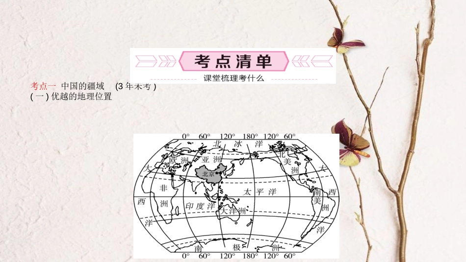 （青岛专版）中考地理总复习 八上 第一章 中国的疆域与人口教材知识梳理课件_第3页