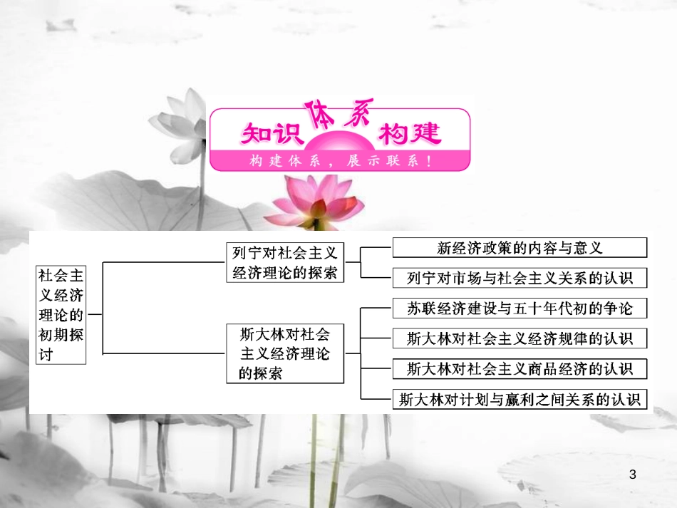 高中政治 专题四 社会主义经济理论的初期探讨专题小结与测评课件 新人教版选修2_第3页