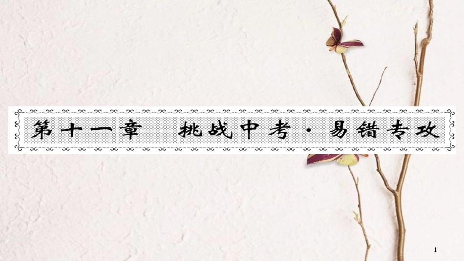 八年级物理下册 11 功和机械能挑战中考 易错专攻习题课件 （新版）新人教版_第1页