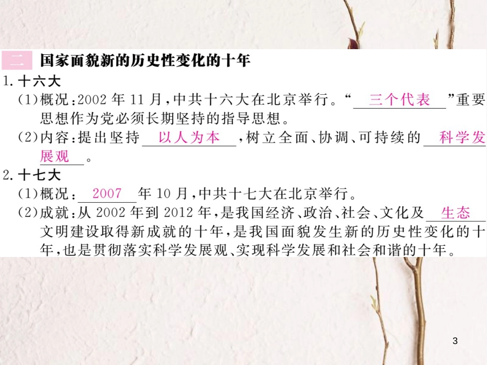 八年级历史下册 第三单元 社会主义现代化建设的新时期 第12课 沿着中国特色社会主义道路坚定前行作业课件 川教版_第3页