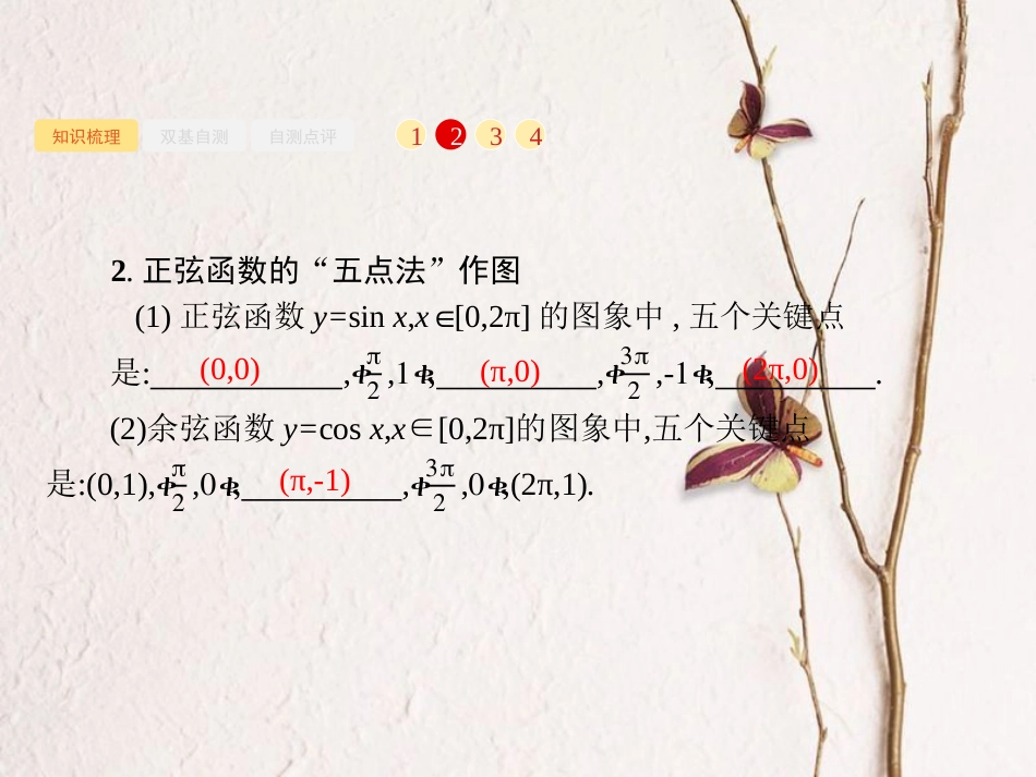 2019届高考数学一轮复习 第四章 三角函数、解三角形 4.3 三角函数的图象与性质课件 文 新人教B版_第3页