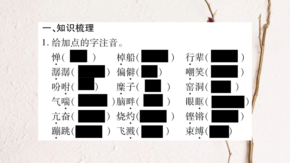 八年级语文下册 期末复习专题1 语言汉字课件 新人教版_第2页