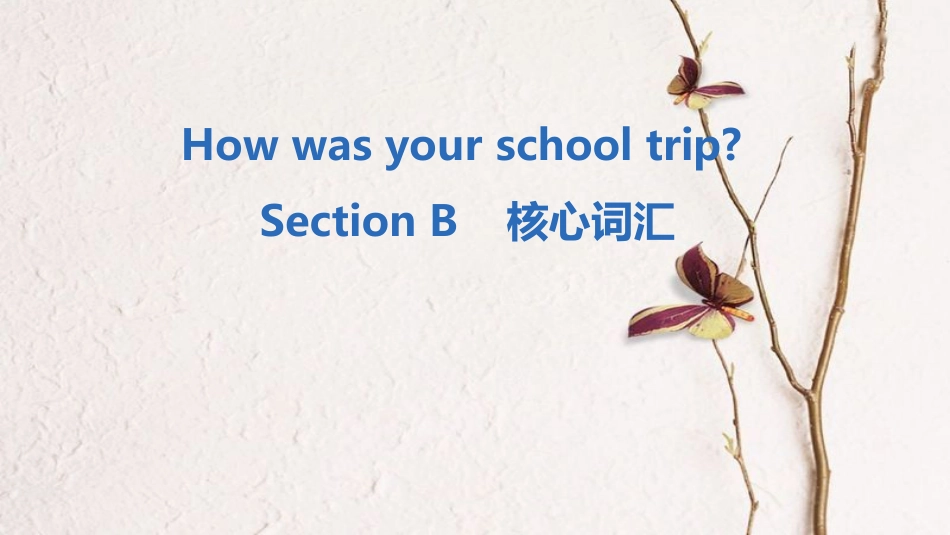七年级英语下册 Unit 11 How was your school trip Section B核心词汇课件 （新版）人教新目标版[共9页](1)_第1页