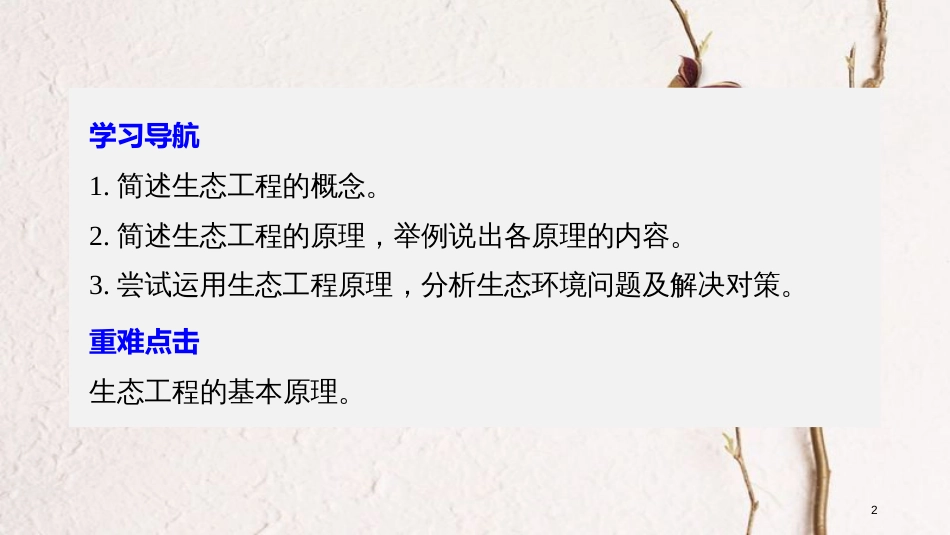 高中生物 第四章 生态工程 4.1 生态工程及其原理课件 苏教版选修3_第2页