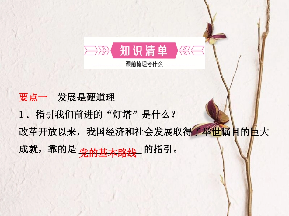 （烟台专版）中考政治复习 第一部分 九全一册 第二单元 关注国家的发展 第4课 走强国富民之路课件(1)_第2页