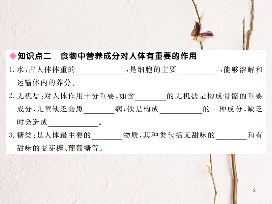 七年级生物下册 第8章 第1节 人类的食物课件1 （新版）北师大版(1)_第3页