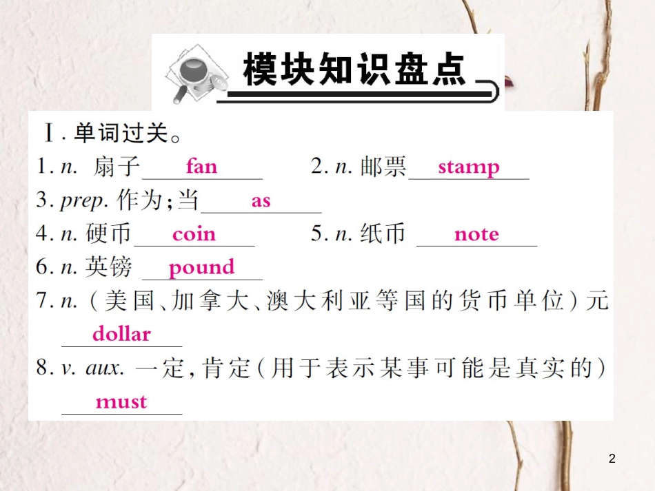 八年级英语下册 Module 6 Hobbies Unit 3 Language in use习题课件 （新版）外研版_第2页