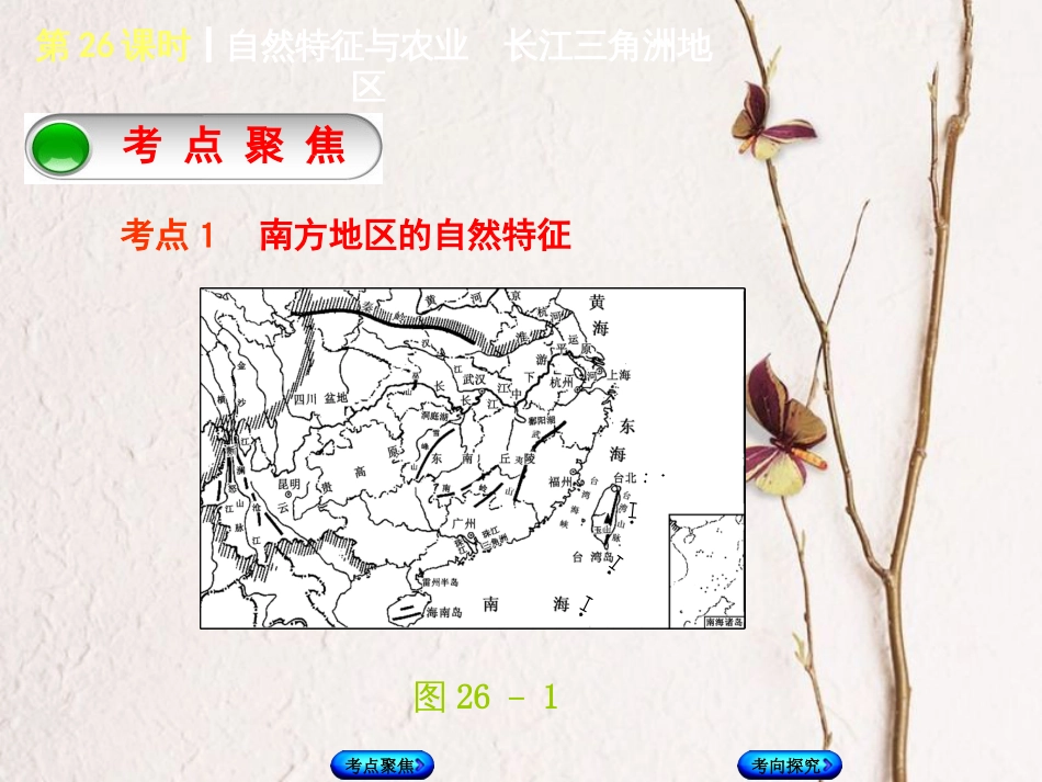 （连云港专版）中考地理 八下 第七章 南方地区 第26课时 自然特征与农业 长江三角洲地区复习课件(1)_第2页