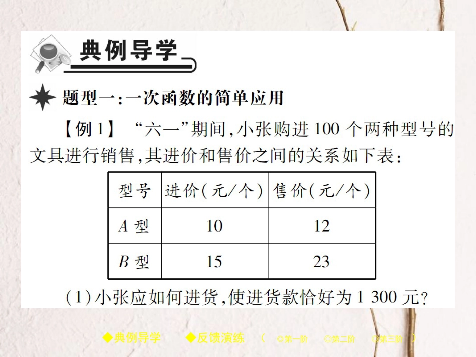 春八年级数学下册 19《一次函数》19.2 一次函数 19.2.2 第4课时 一次函数的应用习题课件 （新版）新人教版_第2页