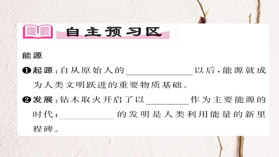 九年级物理全册 第22章 第1节 能源习题课件 （新版）新人教版(1)_第2页