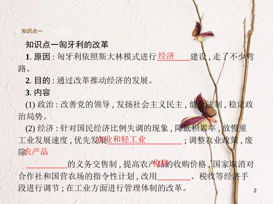 九年级历史下册 第五单元 社会主义国家的改革与演变 11 东欧社会主义国家的改革与演变课件 新人教版_第2页