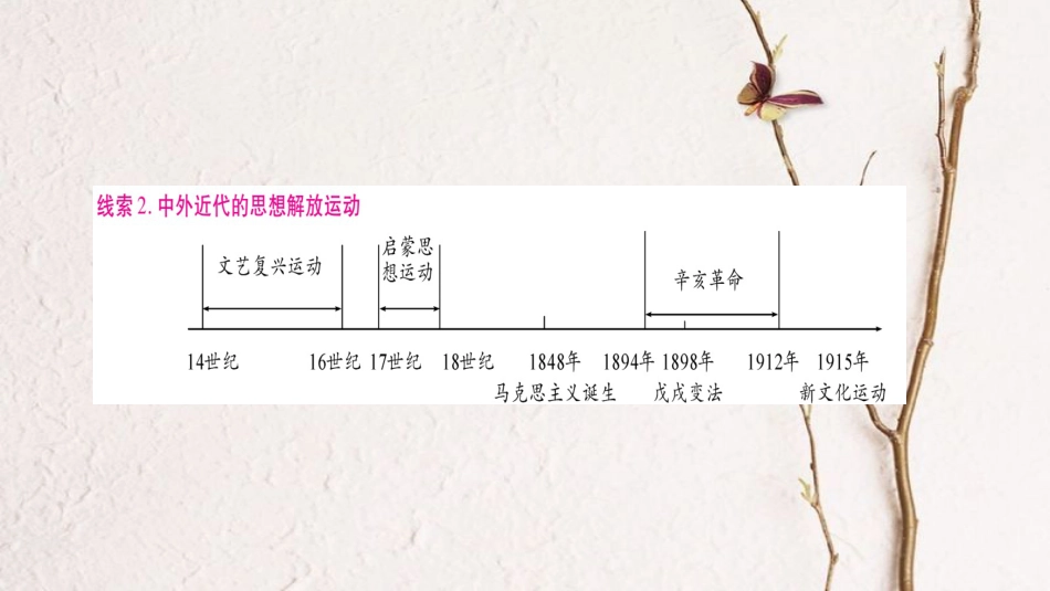 四川省达州市中考历史复习 第二篇 知能综合提升 专题4 中外思想解放运动课件(1)_第3页