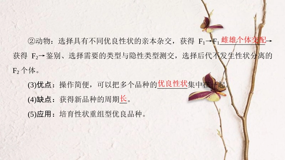 高三生物一轮复习 第7单元 第3讲 从杂交育种到基因工程课件 新人教版必修2_第3页