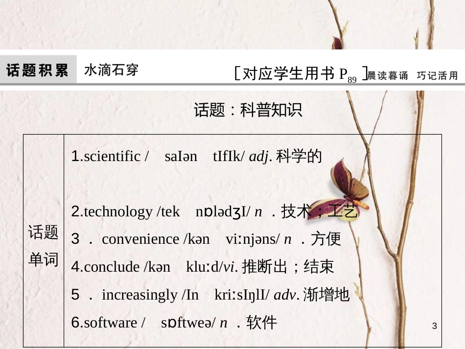高考英语大一轮复习 第1部分 模块考点复习 Unit 15 Learning课件 北师大版必修5(1)_第3页