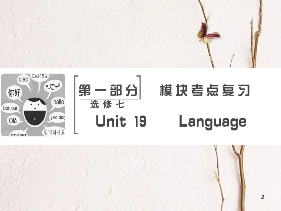 高考英语大一轮复习 第1部分 模块考点复习 Unit 19 Language课件 北师大版选修7_第2页