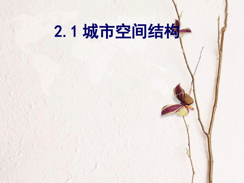 高中地理 第二章 城市与环境 第一节 城市空间结构课件2 湘教版必修2_第1页