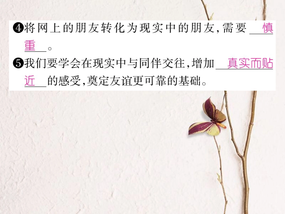七年级道德与法治上册 第二单元 友谊的天空 第五课 交友的智慧 第2框 网上交友新时空课件 新人教版_第3页