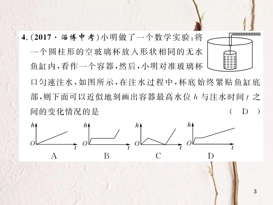 （黔西南专版）八年级数学下册 第19章 一次函数达标测试卷作业课件 （新版）新人教版(1)_第3页