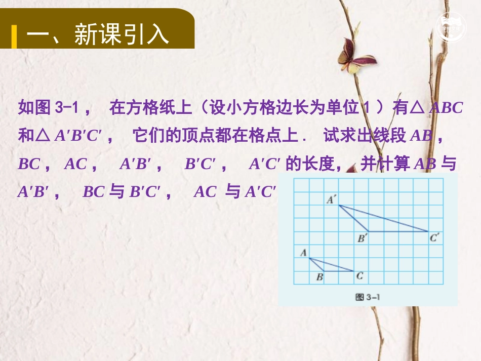 九年级数学上册 第3章 图形的相似 3.1.2 成比例线段教学课件 （新版）湘教版(1)_第2页