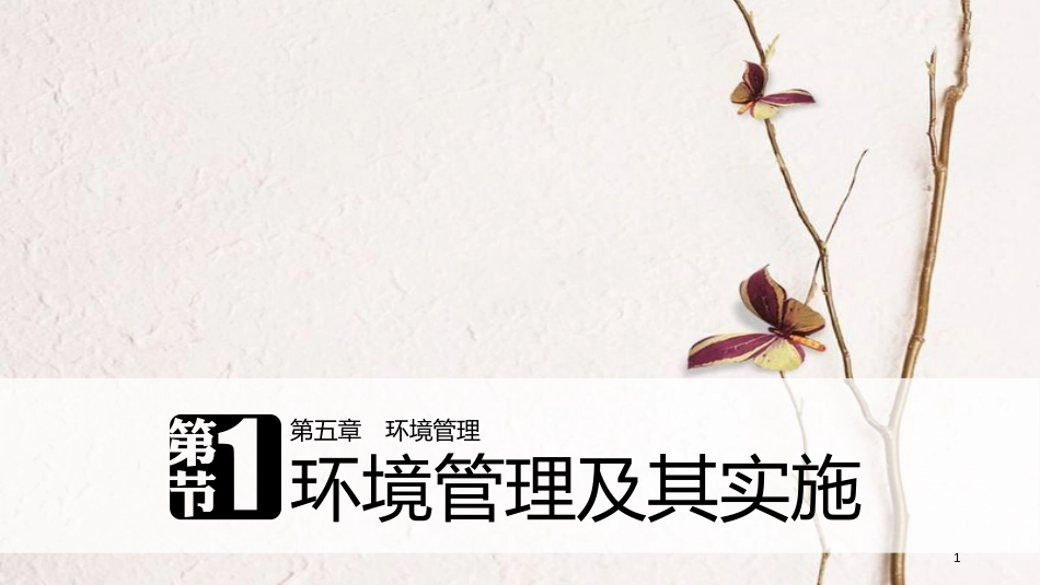 高中地理 第五章 环境管理 第一节 环境管理及其实施同步备课课件 中图版选修6_第1页