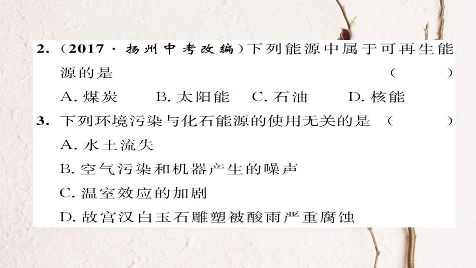 九年级物理全册 双休作业（五）习题课件 （新版）新人教版(1)_第3页