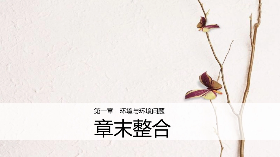 高中地理 第一章 环境与环境问题章末整合同步备课课件 湘教版选修6_第1页