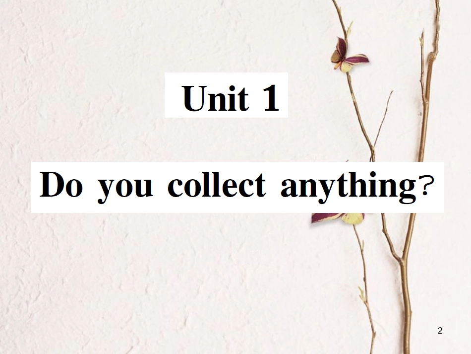 八年级英语下册 Module 6 Hobbies Unit 1 Do you collect anything习题课件 （新版）外研版_第2页