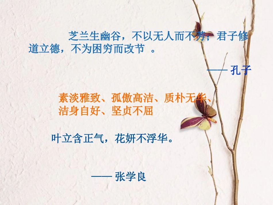 七年级美术下册 8 写意花卉——兰花课件 人美版_第3页