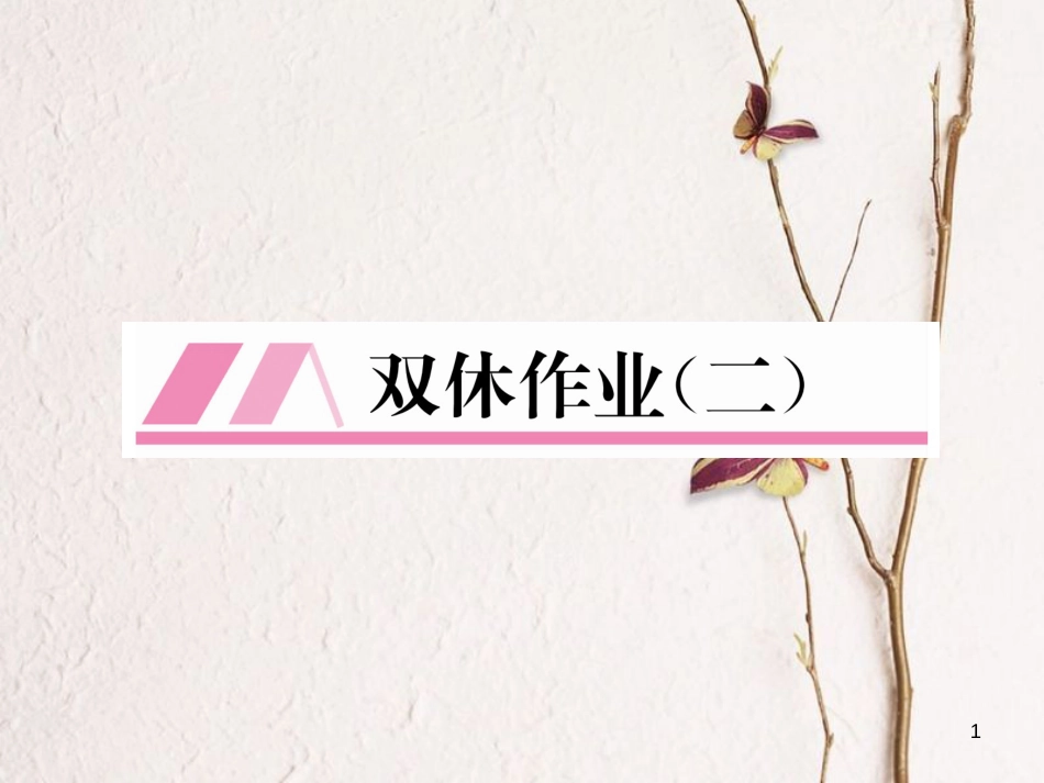 （云南专版）八年级数学下册 双休作业（二）作业课件 （新版）新人教版_第1页