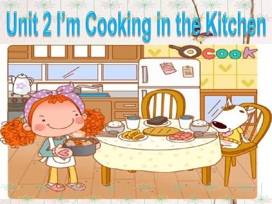 四年级英语下册 Unit 2 I'm Cooking in the Kitchen partb课件 陕旅版(1)_第3页