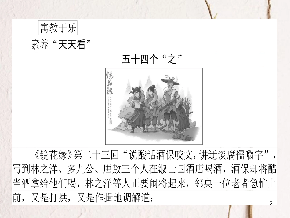 2019届高三语文一轮复习 专题十 文学类文本阅读 小说 10.7 选择题型主讲练课件_第2页