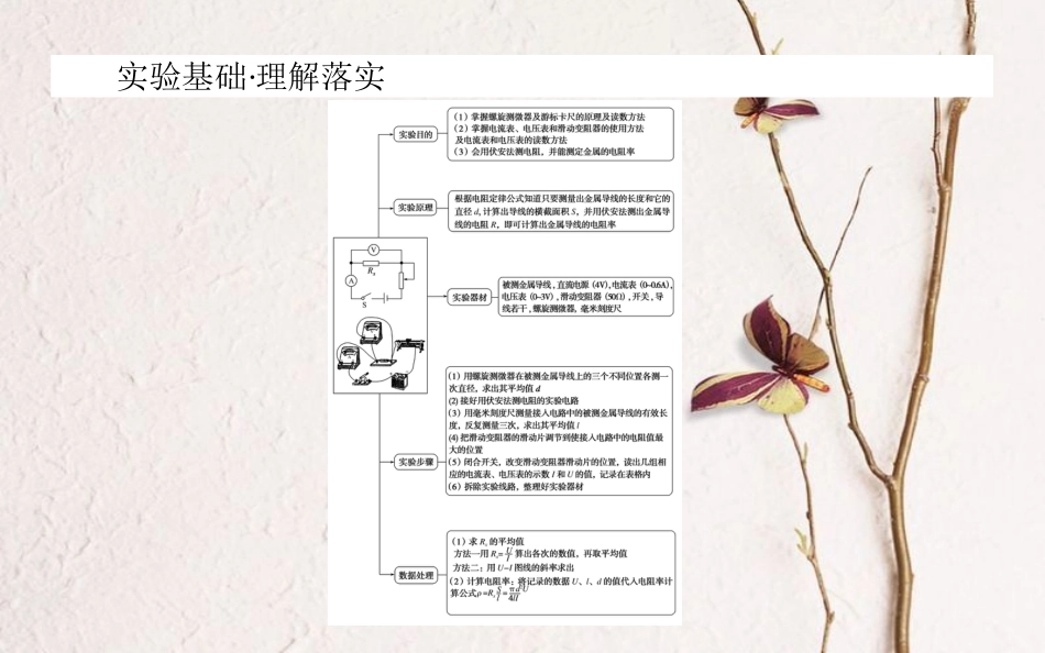 2019届高考物理一轮复习 第八章 恒定电流 实验八课件_第2页