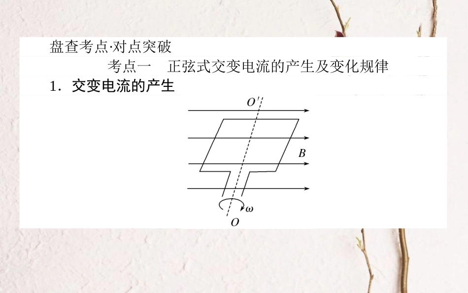 2019届高考物理一轮复习 第十一章 交变电流 传感器 11.1 交变电流的产生和描述课件[共41页]_第2页