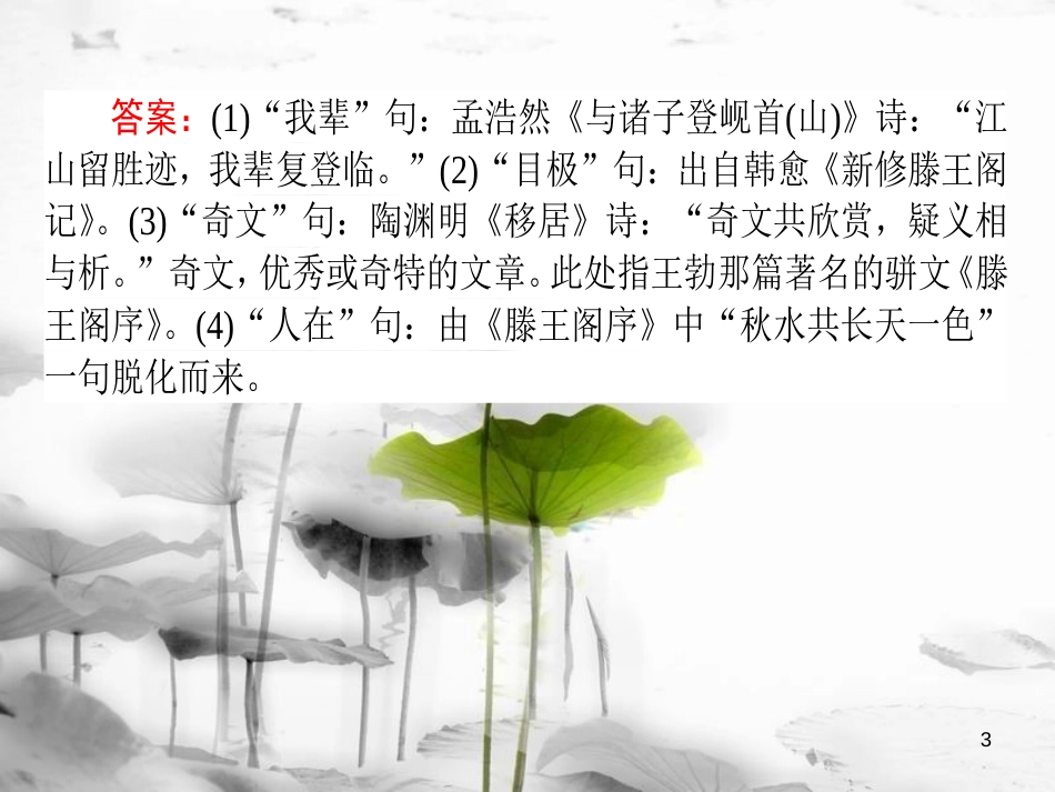 2019届高三语文一轮复习 专题九 一般论述类文本阅读 9.3 定区间找对应，循环比对定答案课件_第3页