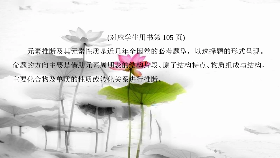 2019年高考化学一轮复习 高考专题讲座（三）元素推断试题的分类突破课件 鲁科版_第3页