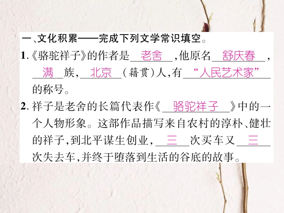 （遵义专版）七年级语文下册 专题6 名著阅读课件 新人教版(1)_第2页