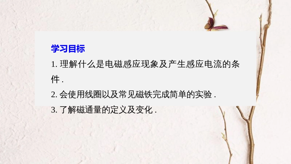 2017-高中物理 第1章 电磁感应 1 电磁感应的发现 2 感应电流产生的条件同步备课课件 教科版选修3-2_第2页