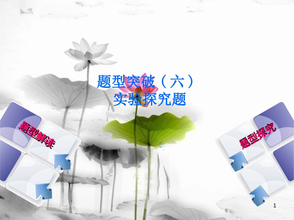 （安徽专版）中考化学复习 题型突破（六）实验探究题课件_第1页