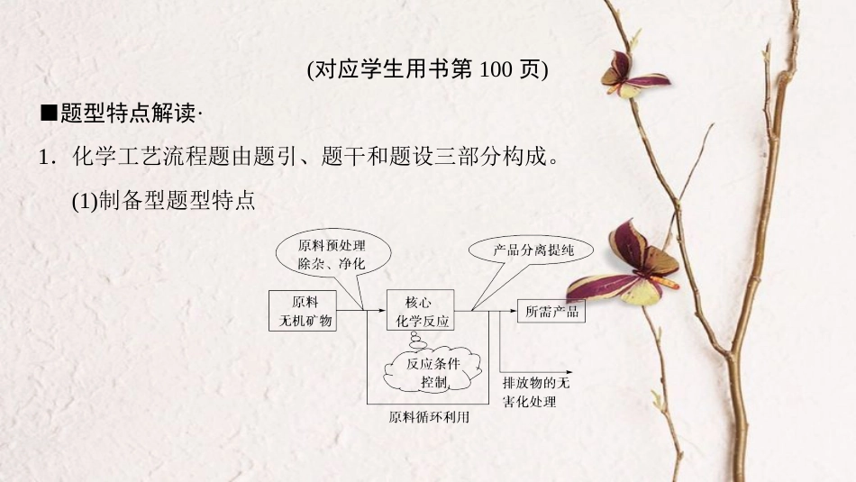 高考化学二轮复习 专项1 高考非选择题五大题型突破 题型2 化学工艺流程课件_第2页