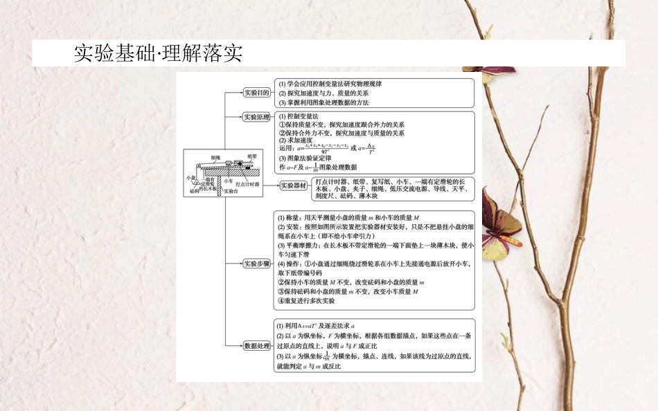 2019届高考物理一轮复习 第三章 牛顿运动定律 实验四课件_第2页