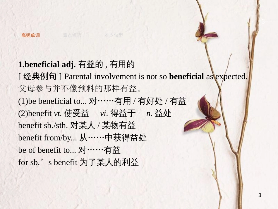 2019高三英语一轮复习 模块七 Unit 2 Fit for life课件 牛津译林版_第3页