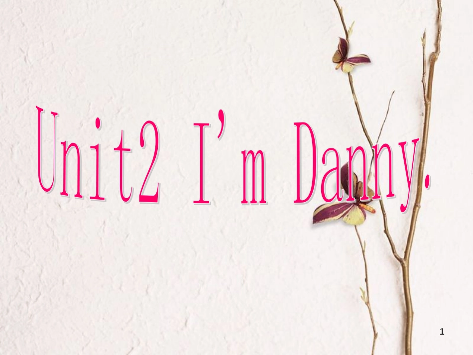 二年级英语上册 Unit 2 I’m Danny课件2 牛津上海版_第1页