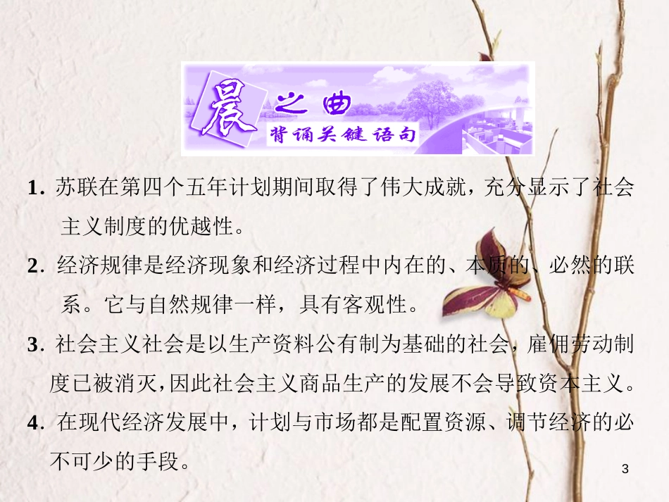 高中政治 专题四 社会主义经济理论的初期探讨 第二框 斯大林对社会主义经济理论的探索课件 新人教版选修2_第3页