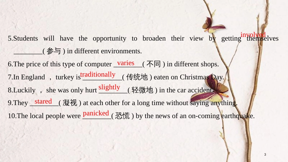 2019版高考英语一轮复习 第一部分 Module 3 Body Language and Non-verbal Communication课件 外研版必修4_第3页
