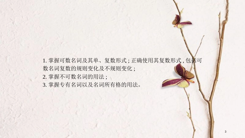 2018中考英语复习 第二部分 语法专题突破 专题一 名词课件 （新版）人教新目标版_第3页